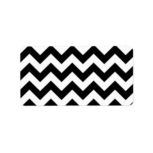 Basic Chevron Pattern Etiket (Voorkant)
