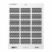 Basic Chevron Pattern Etiket (Full Sheet)