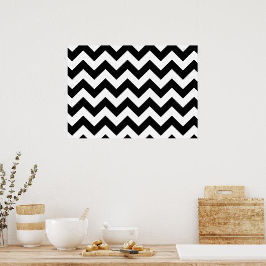 Basic Chevron Pattern Poster (Keuken)