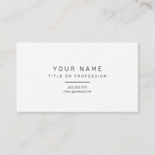 Basic Chic Design No Frills L Simple Digital Visitekaartje