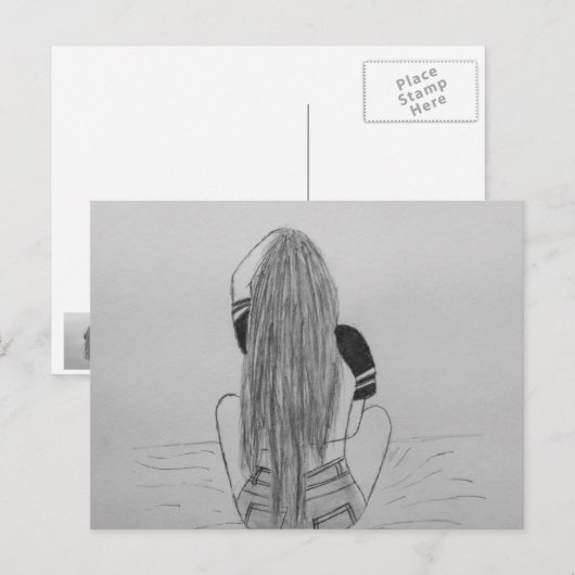 Basic Chick Briefkaart (Voorkant / Achterkant)