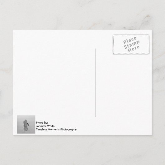 Basic Chick Briefkaart (Achterkant)