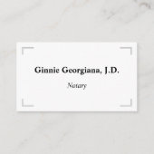 Basic & Classy notaris, advocaat, advocaat Visitekaartje (Voorkant)