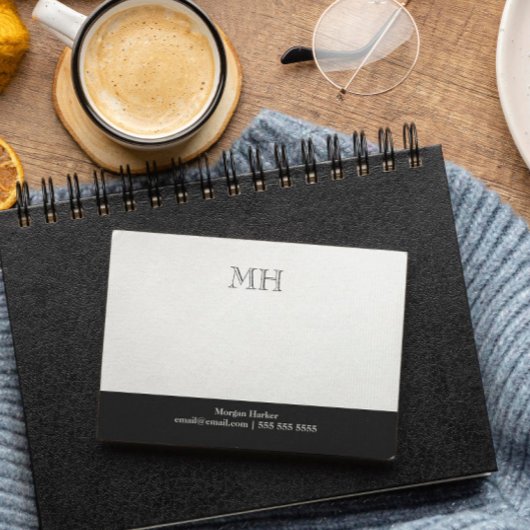 Basic Clean Initialen White Grey Post-it® Notes