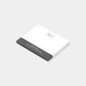 Basic Clean Initialen White Grey Post-it® Notes (Schuin)