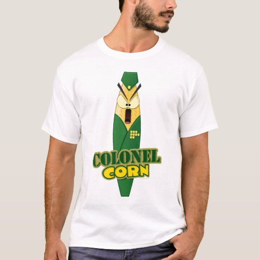 Basic "Colonel Corn" T-Shirt (Voorkant)