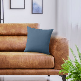 Basic Color Smokey Mountain Blue Kussen