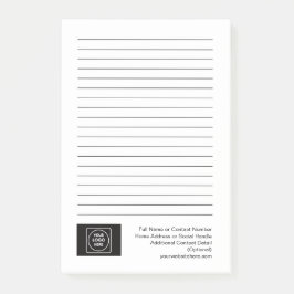 Basic Company Logo Branding Co Note Card