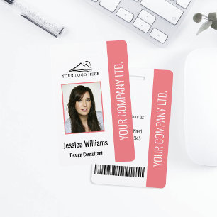 Basic Company Logo Foto Roze Veiligheid van de Wer Badge