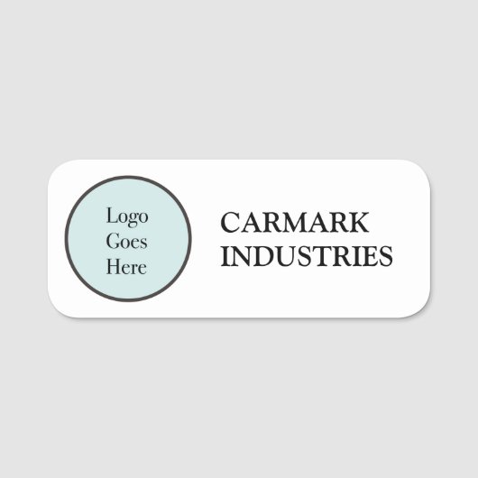 Basic Company Name and Logo Naamplaatje (Voorkant)