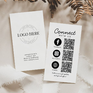 Basic Connect met ons QR Code Website Social Media Visitekaartje
