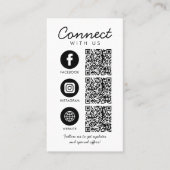 Basic Connect met ons QR Code Website Social Media Visitekaartje (Voorkant)