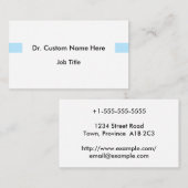 Basic & Conservative Professional Visitekaartje (Voorkant / Achterkant)