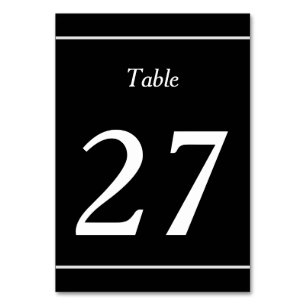 Basic, Conservative Table Card Kaart