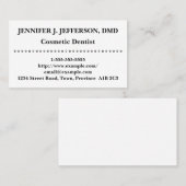 Basic Cosmetic Dentist Visitekaartje (Voorkant / Achterkant)