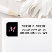 Basic, Custom Initiaal Letter Return Address Label (Insitu)