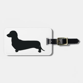 Basic Dachshund Bagagelabel