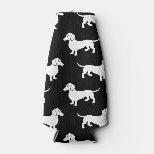 Basic Dachshund Pattern Flesjeskoeler (Voorkant)