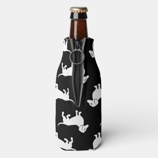 Basic Dachshund Pattern Flesjeskoeler (Fles Achterkant)