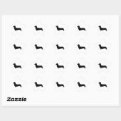 Basic Dachshund Ster Sticker (Vel)