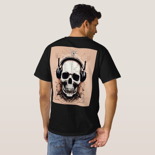 Basic Dark DJ T-shirt (Achterkant volledig)