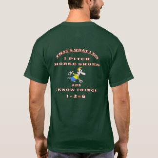 Basic Dark Hoefijzer Pitching T-shirt