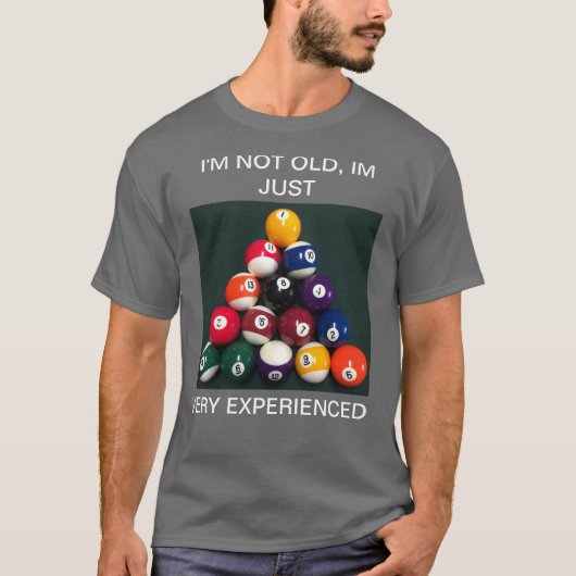 Basic Dark T-Shirt POOL BILLIARDS (Voorkant)