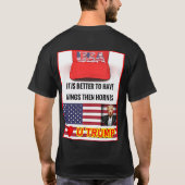 Basic Dark Trump Lover T-shirt (Achterkant)