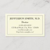 Basic Doctor Visitekaartje (Voorkant)