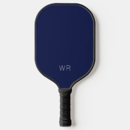 Basic donker marineblauw monogram Initialen Pickleball Paddle