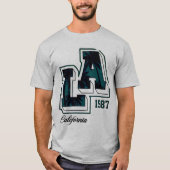 Basic Donker T-shirt Californië 1987 (Voorkant)