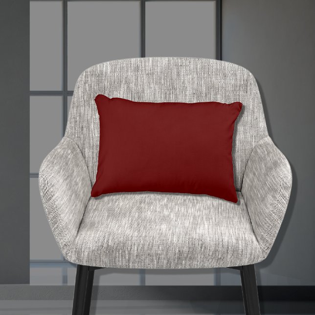 Basic Donkerrood Bourgogne effen kleur 11x16 Accent Kussen (Creator heeft geüpload)
