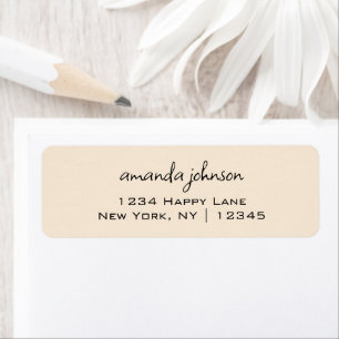 Basic Eenvoudige minimalistische professionele han Etiket