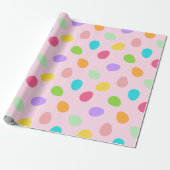 Basic Eggs Pink Cadeaupapier (Uitgerold)