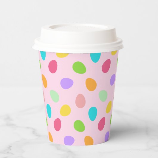 Basic Eggs Pink Papieren Bekers (Links)