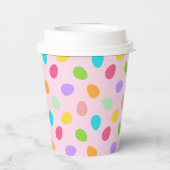 Basic Eggs Pink Papieren Bekers (Achterkant)