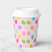 Basic Eggs Pink Papieren Bekers (Rechts)