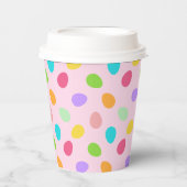 Basic Eggs Pink Papieren Bekers (Voorkant)