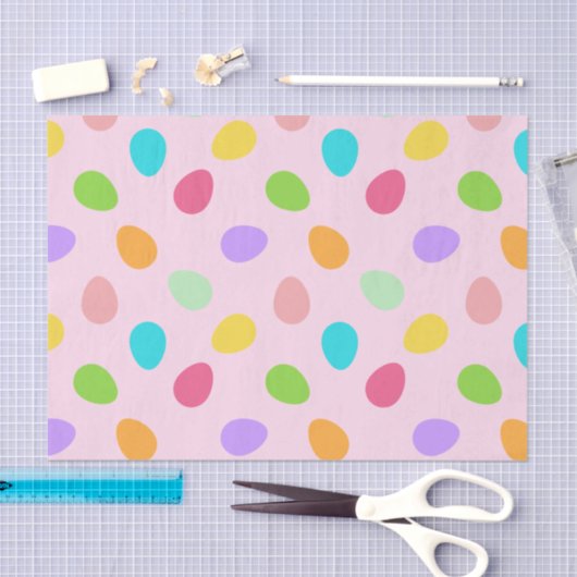 Basic Eggs Pink Tissuepapier (Craft)