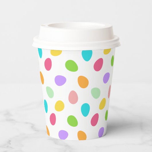 Basic Eieren Wit Papieren Bekers (Achterkant)