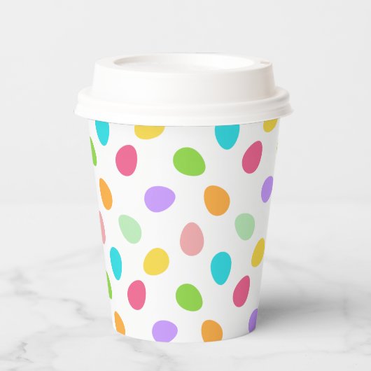 Basic Eieren Wit Papieren Bekers (Voorkant)