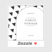 Basic Elegant Minimal Kitchen Pantry Jar Labels (Vel)