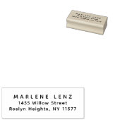 Basic Elegant Return Address Stempel (Gestempeld)