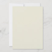 Basic & Elegant wedding Invitation beige Kaart (Achterkant)