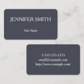 Basic en Clean Hair Stylist Visitekaartje (Voorkant / Achterkant)