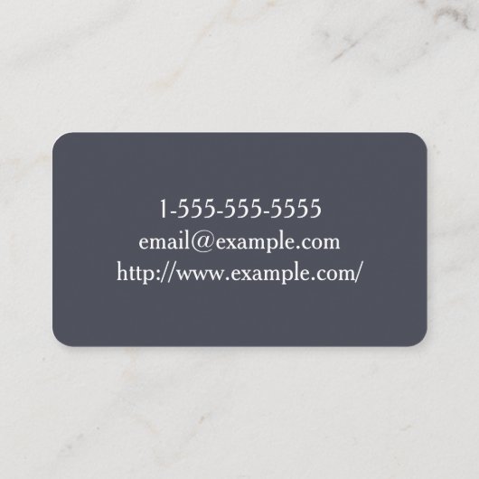 Basic en Clean Hair Stylist Visitekaartje (Achterkant)