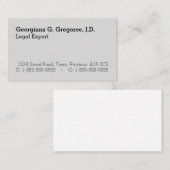 Basic- en Humble Attorney Visitekaartje (Voorkant / Achterkant)