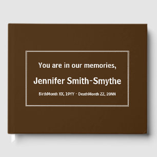 Basic- en legant Memorial Guest Book Gastenboek