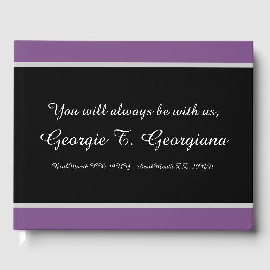 Basic- en minimale sympathisanten gastenboek (Voorkant)