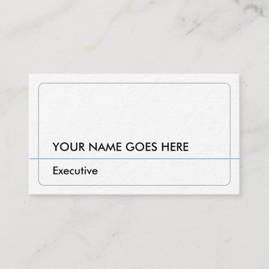 Basic- en Minimale Visitekaartje (Voorkant)